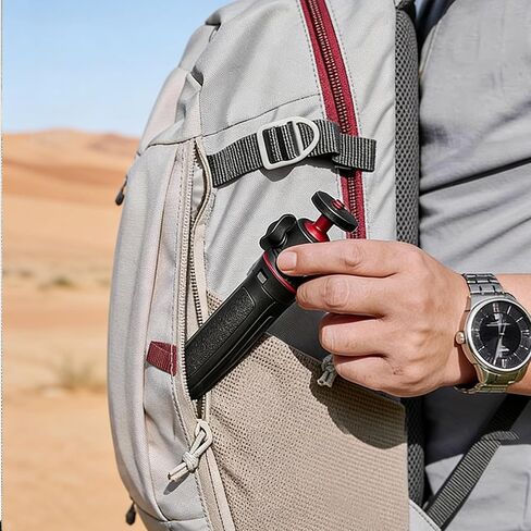 حامل ثلاثي تلسكوبي صغير مناسب لكاميرا DJI Action4/5 Pro الرياضية حامل ثلاثي القوائم مع رأس كروي مرن 360 درجة، ملحق عصا سيلفي للهاتف، ملحقات دعامة ثابتة - أسود in Kuwait