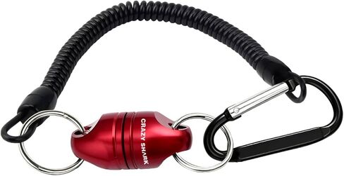 Magnetic Net Release, Aluminum Fishing Net Magnet Retractor | Strong Magnetic Net Release with Aluminum Retractor, Magnet Clip Holder and Carabiner for Fly Fishing Nets and Fishing Gear in Kuwait