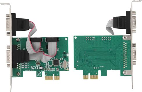 2 Port RS232 Serial PCIe Card, PCI Express Adapter with WCH382L Chipset, for Modem Printer Scanner Cash Register in Kuwait