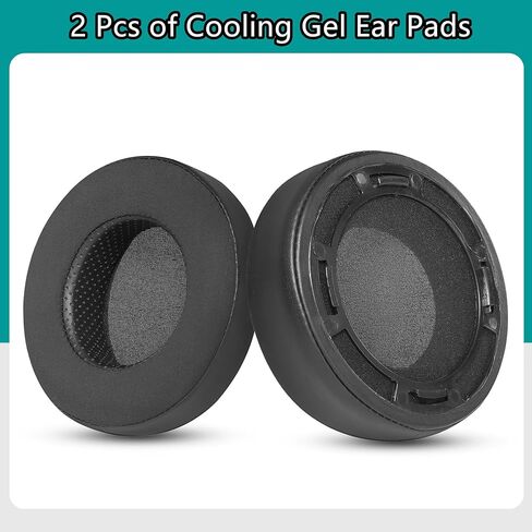 وسائد أذن بديلة من جل التبريد متوافقة مع سماعات HiFiMan Sundara/HE400SE/HE-4XX/HE400i/HE6SE/HE500/HE560/HE35X/HE-4/HE-5/HE-X4/HE-5SE وسائد أذن من إسفنج الذاكرة باللون الأسود in Kuwait