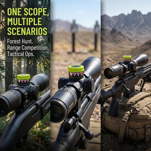 6 Sheets Multicolor Turret Tags for Scope, Precision Adjustment Stickers, Writable Adhesive Scope Caps Labels Card Markers for Long Distance Hunting Shooting in Kuwait