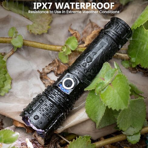 3Pack Flashlights High Lumens Rechargeable, 99,000 Lumens Super Bright LED Flashlight, Powerful Flash Light with 5 Modes, Flashlights for Home Camping, IPX7 Waterproof in Kuwait