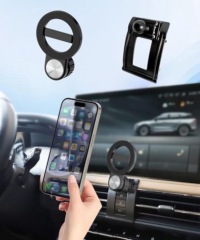 Car Phone Holder for Lincoln Corsair 2020-2026 Auto Accessories, Cell Phone Mount Compatible with MagSafe, 360° Rotation, Hands Free Not Affect Air Vent in Kuwait