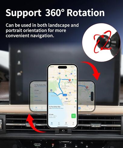 Car Phone Holder for Lincoln Corsair 2020-2026 Auto Accessories, Cell Phone Mount Compatible with MagSafe, 360° Rotation, Hands Free Not Affect Air Vent in Kuwait