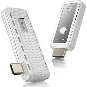 جهاز إرسال واستقبال HDMI لاسلكي 2 في 1، 165FT/50M 4K Decode1080P@60 هرتز، توصيل وتشغيل ثنائي النطاق 5G/2.4G، بث فيديو صوتي من النوع C للهاتف، الكمبيوتر اللوحي، الكمبيوتر المحمول، الكمبيوتر إلى التلفزيون، الشاشة، جهاز العرض in Kuwait