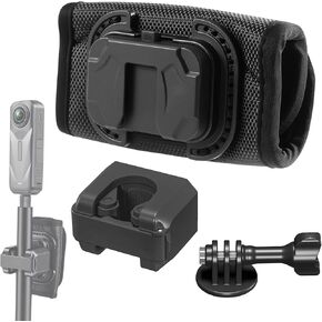 Selfie Stick Holster Mount for Insta360/DJI/Gopro Action Camera, Backpack Strap Clip Selfie Stick Quick-Release Mount for X4 Air/X5/Go Ultra/Ace Pro 2/Osmo Action 6/5 Pro/Nano/360/Hero 13/12/Max 2 in Kuwait