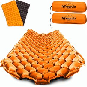 Powerlix Sleeping Mat Pad – Self-Inflating Foam Pad - Insulated 3inches Ultrathick Mattress for Camping Backpacking, Hiking - Ultralight Camping Mat Pad for A Tent, Built in Pillow (Dark Navy Blue) in Saudi Arabia