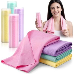 4 Pcs Swim Chamois Towel Swim Towel Shammy Towel Swimming Towel Sports Towel Swimmers Towel for Diving Swimming Triathlons and Other Water Sports, 13 X17inch, 4 Colors in Saudi Arabia