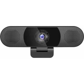 EMEET C980 Pro 4K - Plug & Play 3-in-1 Webcam with 4K Lens, Four Noise Reduction Mics, Two 1W Speakers, and Magnetic Privacy Cover. 60°-98° Adjustable Field of View with Auto Low Light Correct in Kuwait