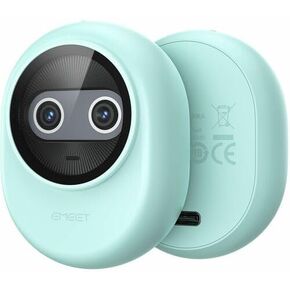 EMEET Piko (Green) - Dual-lens Webcam with one 4K Image Collection Lens and one AI Assist Lens, Boosting color accuracy, face recognition, and ultra-fast focus. 3 MEMS Mics power 3 Voice Modes for Mee in Kuwait