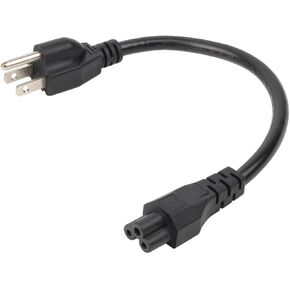 سلك طاقة C5 قصير بطول 1 قدم، كبل طاقة قصير أمريكي ذو 3 شقوق إلى IEC 320 C5، Nemav5-15P إلى C5 لشواحن سطح المكتب، إلخ in Kuwait