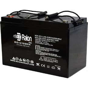 Raion Power 12V 100Ah Group 27 Compatible Replacement Rechargeable AGM Battery for NPP Power NP12-90AhS in Saudi Arabia