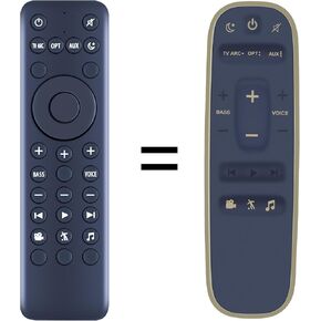 جهاز تحكم عن بعد بديل لشريط الصوت المحيطي للمسرح المنزلي Polk Audio متوافق مع موديلات RE9641-1/RE9114-1/RTRE91141، MagniFi 2/Max SR، Omni SB1 وMAGNIFI-MINI Soundbars in Kuwait