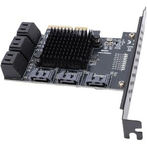 Pomya PCIe 4X to 9 Port 3.0 Expansion Card, 6Gbps PCIe GEN3 Adapter Card with Hot Swap, Supports 10/11 &, for Drives Only in Kuwait