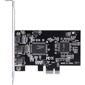 LICAEVEY PCI Express FireWire 1394a Controller Card with Cable for High Performance Devices, PlugandPlay Connection for DV Camcorder, for Audio/Video Devices in Saudi Arabia
