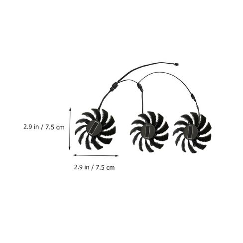 Veemoon استبدال مروحة Gpu 75 مم لتبريد بطاقة الرسومات Pld08010s12h المتوافقة مع مبرد بطاقة الفيديو لصيانة أجهزة الكمبيوتر in Kuwait