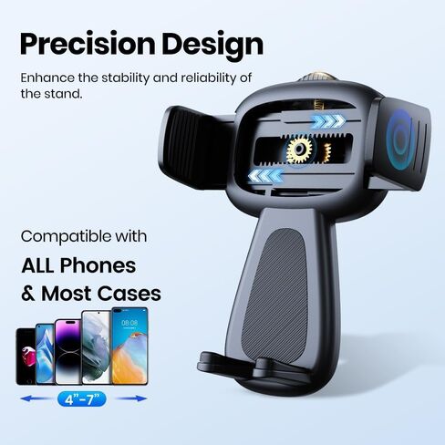 Car Phone Holder, Universal Phone Mount for Car Vent, Hands Free Cell Phone Holder Stand, Air Vent Phone Mount Compatible with iPhone & Android Smartphones in Kuwait