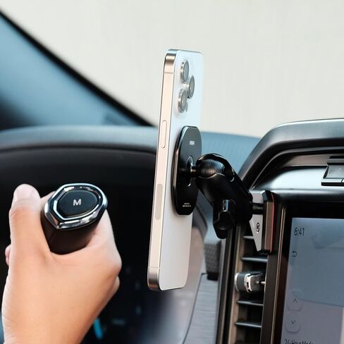 حامل هاتف غير قابل للشحن من Offroam مصنوع من أجل MagSafe ومصنوع من أجل Ford F-150 2021-2026 مصنوع من أجل F-250/F-350 2023-2026 مصنوع من أجل F-150 Lightning XL & PRO 2022-2026 مغناطيس عالي القوة 360 درجة in Kuwait