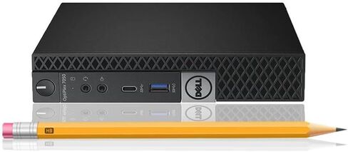Dell Optiplex 7050 Micro Business Desktop i7-6700T حتى 3.60 جيجا هرتز 32 جيجا DDR4 جديد 1 تيرابايت NVMe M.2 SSD لوحة مفاتيح لاسلكية ماوس واي فاي BT HDMI شاشة مزدوجة تدعم Windows 11 Pro (متجدد) in Kuwait
