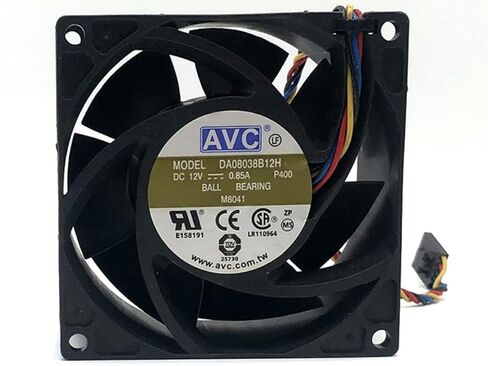 DA08038B12H AVC 8038 12V 0.85A 8CM 4-مروحة تبريد الأسلاك in Kuwait