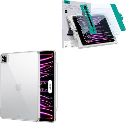ESR for iPad Pro 12.9 Case, 12.9 inch iPad Pro case (2022/2021, 6th/5th Generation) + 2 Pack Screen Protector for iPad Pro 12.9 Inch (2022/2021/2020/2018) in Kuwait