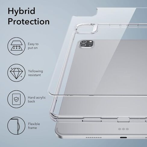 ESR for iPad Pro 12.9 Case, 12.9 inch iPad Pro case (2022/2021, 6th/5th Generation) + 2 Pack Screen Protector for iPad Pro 12.9 Inch (2022/2021/2020/2018) in Kuwait