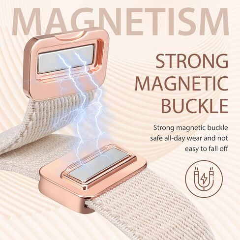 Minyee Magnetic Stretchy Band Compatible with Samsung Galaxy Watch 7/6/5/4/FE/Active 2 40mm 44mm/Watch 6 Classic 43mm 47mm/5 Pro 45mm Women Men,20mm Celtic Knot Soft Elastic Nylon Fabric Dressy Strap in Saudi Arabia