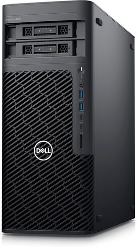 سطح المكتب طراز Precision 5860 من Dell (2023) | Xeon W3-2435 - محرك الأقراص الصلبة 4 تيرابايت SSD + 2 تيرابايت SSD - ذاكرة الوصول العشوائي 64 جيجابايت - Nvidia RTX A4000 | 2435 نواة بسرعة 4.5 جيجا هرتز - 8 جيجا بايت GDDR6 ويندوز 11 برو أسود (متجدد) in Kuwait