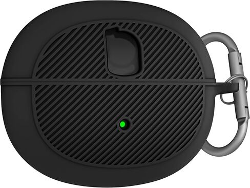 Geiomoo Silicone Case for Baseus BC1, Soft Flexible Scratch Resistant Protective Cover with Carabiner (Black) in Kuwait