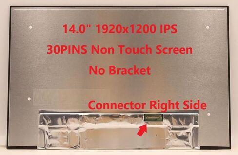 New LCD Replacement Screen (Non Touch) 14.0 Inch IPS (No Brackets) N140JCA-EEL WUXGA 1920x1200 30 Pin Matte for Lenovo PN SD10Z34932 FRU 5D10V82396 for Laptop/Display/Screen/LCD Application in Kuwait