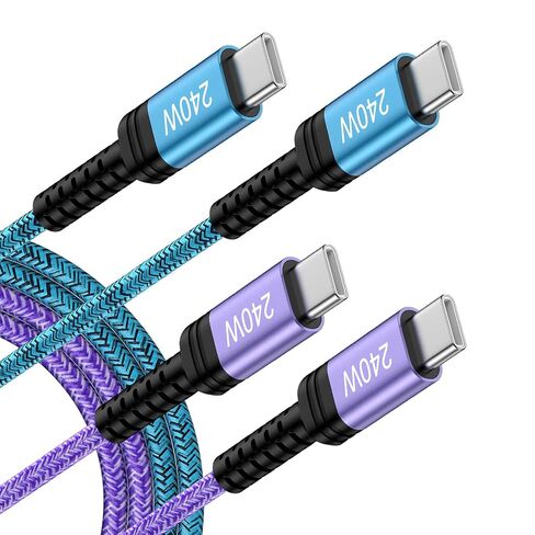 Car Charger Cable for iPhone 17 Charger Fast Charging Cord 240W, 3FT 2Pack USB C to C Cable iPhone 17 Pro Max Charging Cable for iPhone 17 17 Pro Air 16 15 Pro Max/Plus 16e Samsung MacBook Laptop iPad in Kuwait