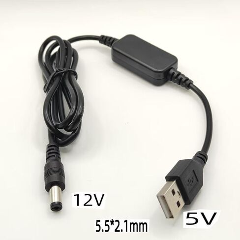 2 حزمة USB الجهد تصعيد محول DC 5V إلى 12V دفعة محول مع DC جاك 5.5 × 2.5 ملم أو 5.5 × 2.1 ملم كابل إمدادات الطاقة لواي فاي راوتر إيثرنت التبديل LED أنبوب الضوء الداخلي ضوء مروحة الكمبيوتر in Kuwait