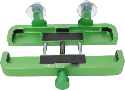 Qinlorgo Phone Repair Stand, Adjustable Mobile Phone Fixing Clamp with Powerful Side Suction Cups & Soft Sponge for Smartphones 6-8.5cm Width & 16cm Length in Kuwait