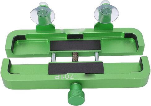 Qinlorgo Phone Repair Stand, Adjustable Mobile Phone Fixing Clamp with Powerful Side Suction Cups & Soft Sponge for Smartphones 6-8.5cm Width & 16cm Length in Kuwait