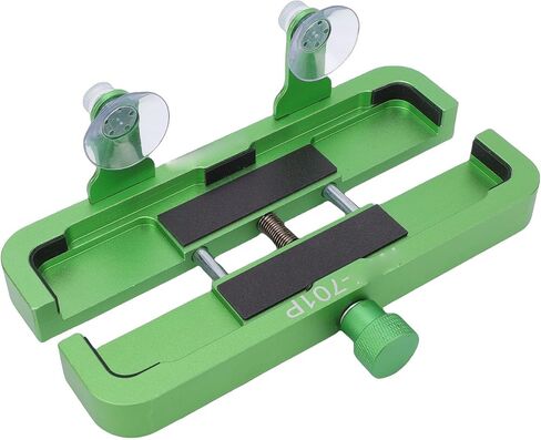 Qinlorgo Phone Repair Stand, Adjustable Mobile Phone Fixing Clamp with Powerful Side Suction Cups & Soft Sponge for Smartphones 6-8.5cm Width & 16cm Length in Kuwait