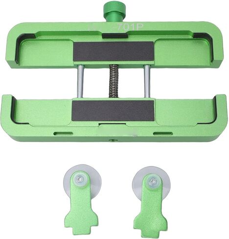 Qinlorgo Phone Repair Stand, Adjustable Mobile Phone Fixing Clamp with Powerful Side Suction Cups & Soft Sponge for Smartphones 6-8.5cm Width & 16cm Length in Kuwait