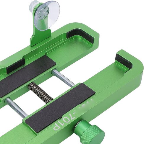 Qinlorgo Phone Repair Stand, Adjustable Mobile Phone Fixing Clamp with Powerful Side Suction Cups & Soft Sponge for Smartphones 6-8.5cm Width & 16cm Length in Kuwait