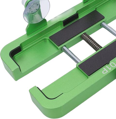Qinlorgo Phone Repair Stand, Adjustable Mobile Phone Fixing Clamp with Powerful Side Suction Cups & Soft Sponge for Smartphones 6-8.5cm Width & 16cm Length in Kuwait