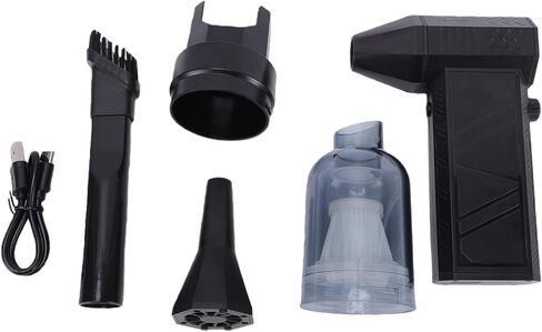 Compressed Air Duster, 130000RPM Rechargeable Electric Air Duster, Dust Blower with 4 Adjustable Speeds & 2 4000mAh Battery for Computer, Keyboard, Car, Home & Outdoor in Kuwait