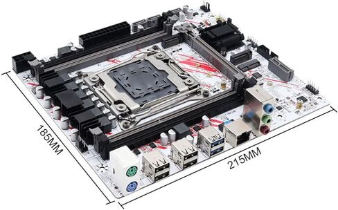 لوحة أم للكمبيوتر الشخصي مناسبة للوحة الأم X99 LGA 2011-3 مع فتحة M.2 تدعم معالجات الذاكرة DDR3 ثنائية القناة in Kuwait