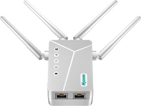 WiFi Extender Signal Booster for Home - 50% Faster Internet Repeater, 1-Button Setup, Compatible with 99% of Wireless Devices in Kuwait