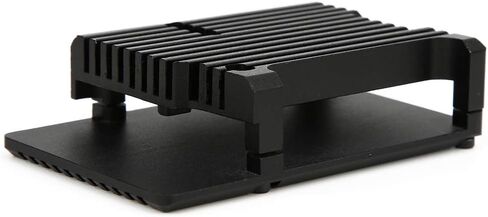 4 Model B/B + Case, Black Aluminum Alloy Ultra Thin Design - Efficient Heat Dissipation, Durable Lightweight Construction, Perfect Port Access for in Kuwait