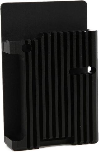 4 Model B/B + Case, Black Aluminum Alloy Ultra Thin Design - Efficient Heat Dissipation, Durable Lightweight Construction, Perfect Port Access for in Kuwait