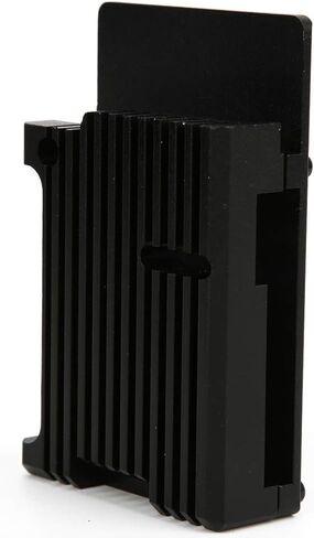 4 Model B/B + Case, Black Aluminum Alloy Ultra Thin Design - Efficient Heat Dissipation, Durable Lightweight Construction, Perfect Port Access for in Kuwait