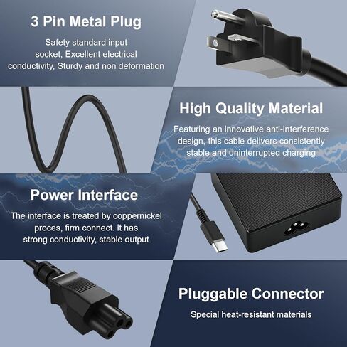 شاحن كمبيوتر محمول USB C بقدرة 90 واط متوافق مع Asus Vivobook S 14 14X 16X OLED S5402S S5406S S5406M S5602Z K3402X K3502Z، Zenbook 14X OLED UX3404V UX5400Z ADP-90RB E محول تيار متردد للكمبيوتر المحمول من النوع C سلك الطاقة in Kuwait