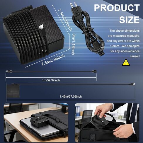 شاحن كمبيوتر محمول USB C بقدرة 90 واط متوافق مع Asus Vivobook S 14 14X 16X OLED S5402S S5406S S5406M S5602Z K3402X K3502Z، Zenbook 14X OLED UX3404V UX5400Z ADP-90RB E محول تيار متردد للكمبيوتر المحمول من النوع C سلك الطاقة in Kuwait