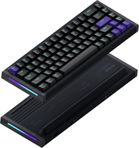 لوحة مفاتيح NuPhyX BH65 Hall Effect، مفتاح مغناطيسي قابل للتبديل السريع، وضع التشغيل السريع القابل للتعديل، RGB مخصص لنظام التشغيل Mac Windows Linux - Black Magnetic Jade Pro in Kuwait