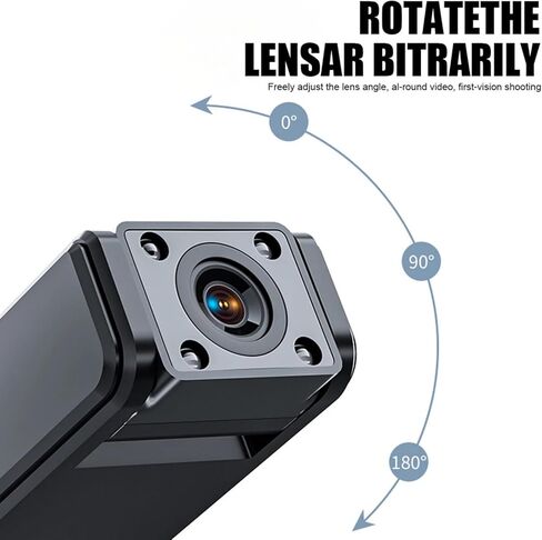 كاميرا ZEZEFUFU Mini Body Camera 1080P مع مشبك ورؤية ليلية للسفر الرياضي in Kuwait