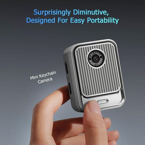 Ormos Mini Pocket Camera - 720p HD Wearable Keychain Video Camera with 0.96" LCD Screen, Portable Small Camcorder with Built-in Filters for Kids & Travel, Includes Rechargeable Battery in Kuwait