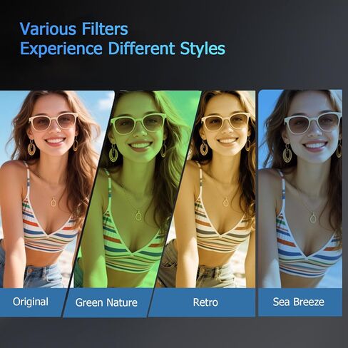 Ormos Mini Pocket Camera - 720p HD Wearable Keychain Video Camera with 0.96" LCD Screen, Portable Small Camcorder with Built-in Filters for Kids & Travel, Includes Rechargeable Battery in Kuwait
